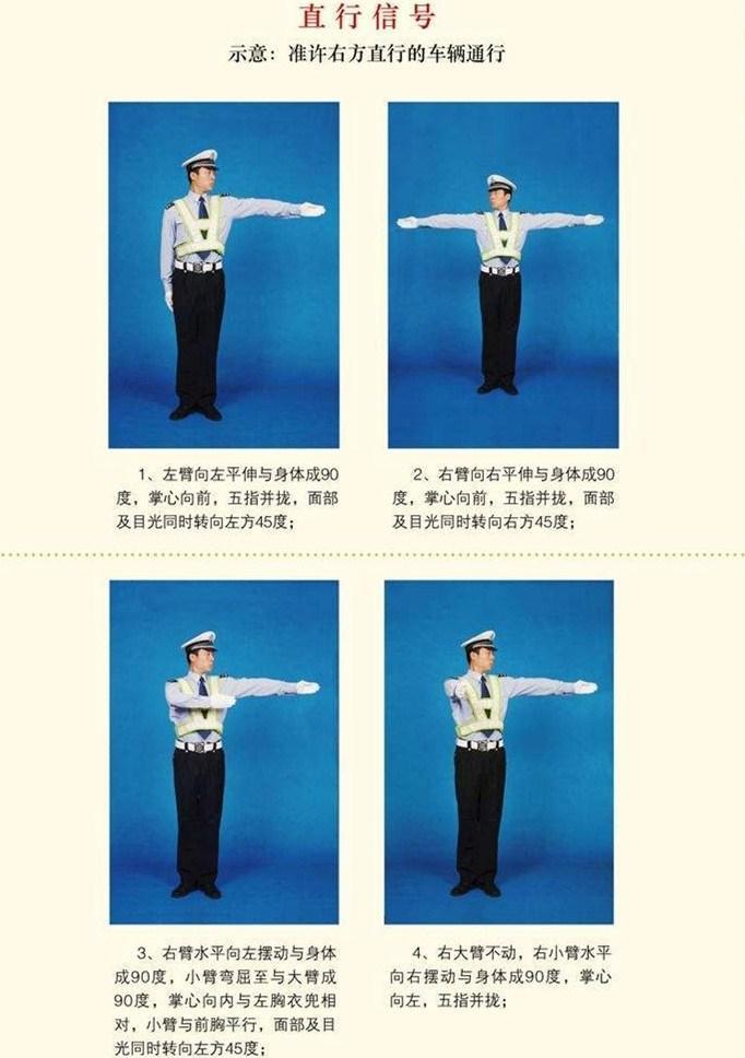八种交警手势口诀教给你!