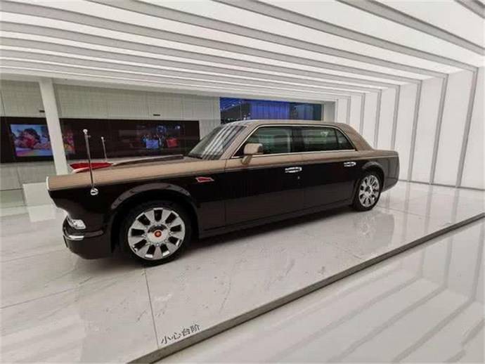 红旗l5双色版上海车展实拍 中国版的劳斯莱斯