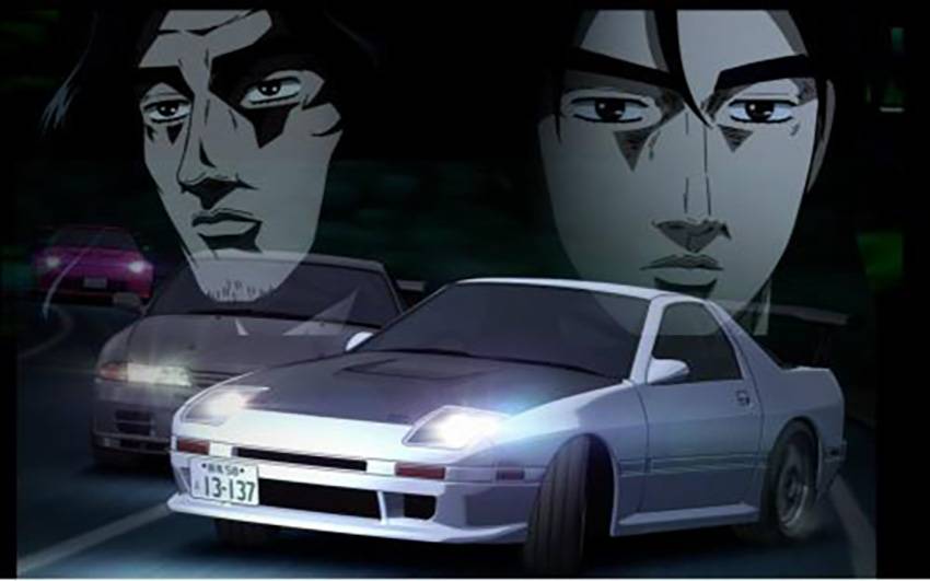 天才与天才之间总是惺惺相惜的,《头文字d》动画中的高桥兄弟正是转子