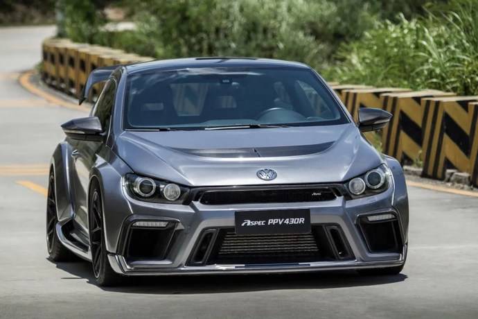 大众尚酷爆改aspec宽体动力达430匹战斗力爆棚