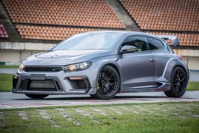 大众尚酷爆改aspec宽体动力达430匹战斗力爆棚