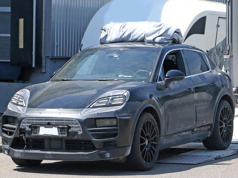 Ppe平台打造 内饰升级保时捷macan纯电版谍照曝光 有车以后