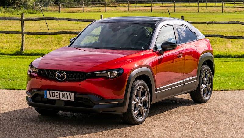 小suv的身段微型车的续航海外评测马自达mx30