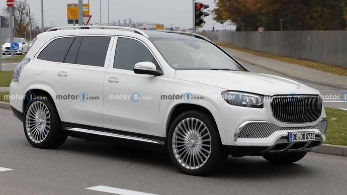 梅赛德斯 迈巴赫gls改款测试车曝光 有车以后