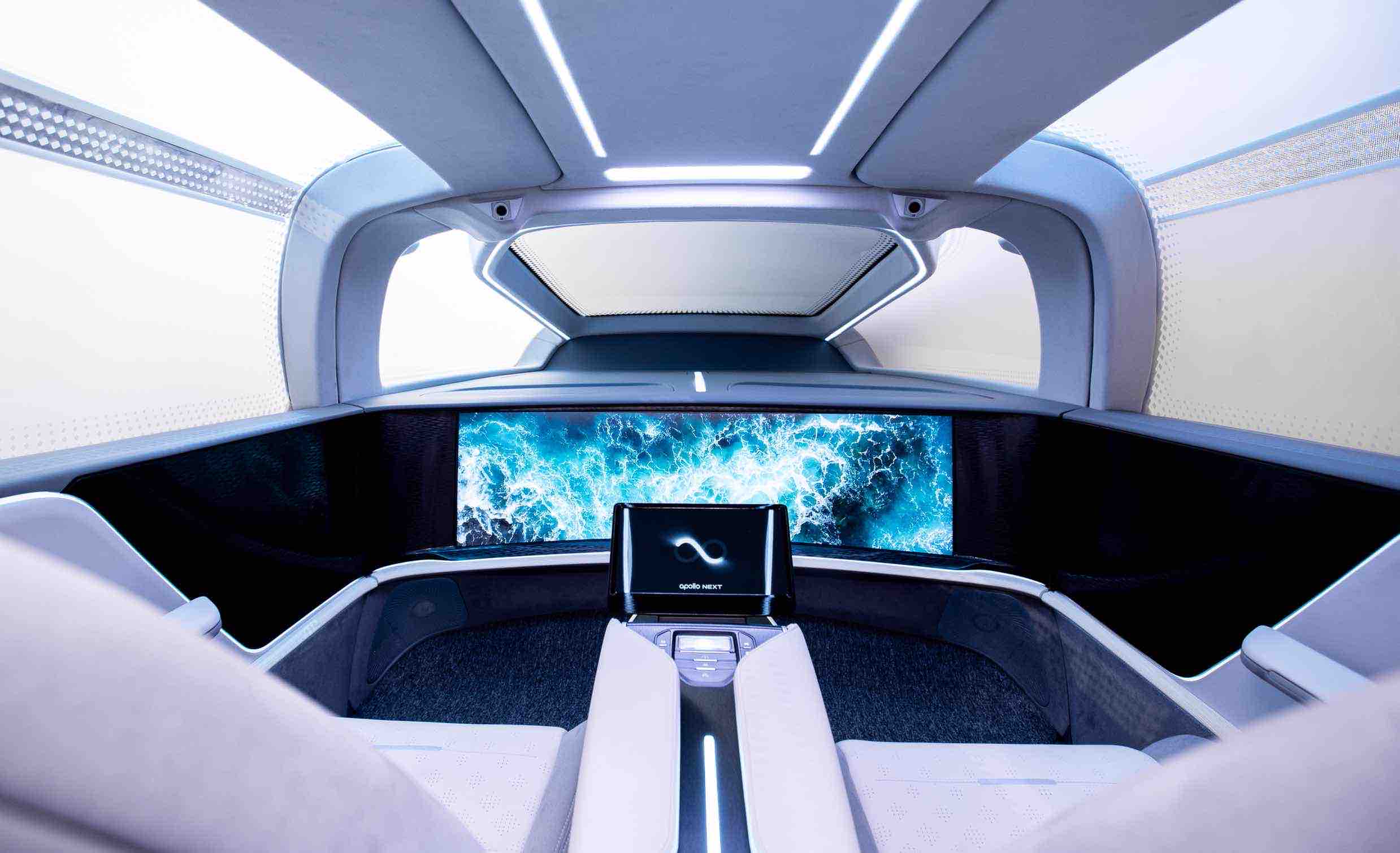 百度发布阿波罗汽车机器人外观内饰极为科幻l5级自动驾驶