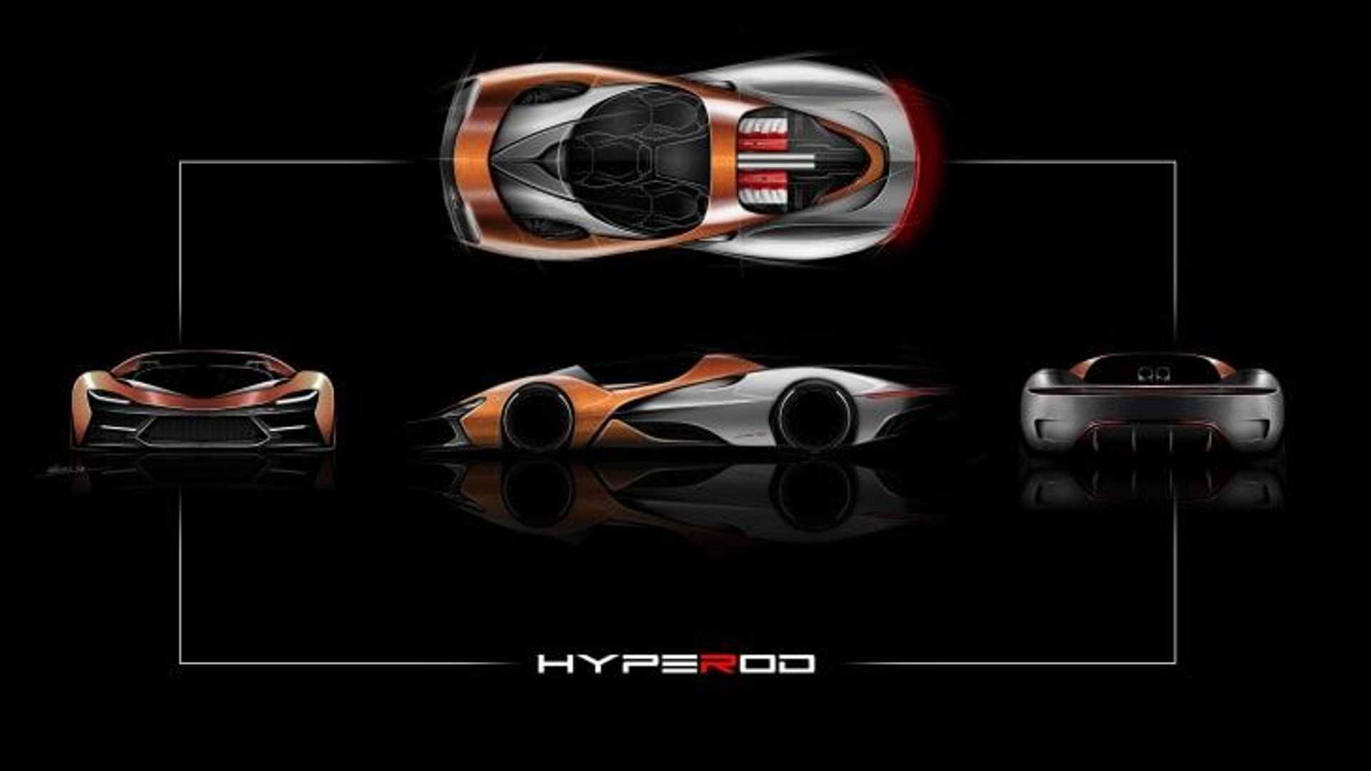 直怼两台V8，三座布局外形炸裂，Hyperod超跑设计图曝光