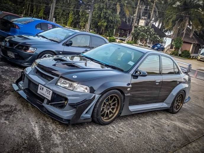 菱帅进化evo的干货改装大佬可以直接略过(以下改装部分只针对外观及