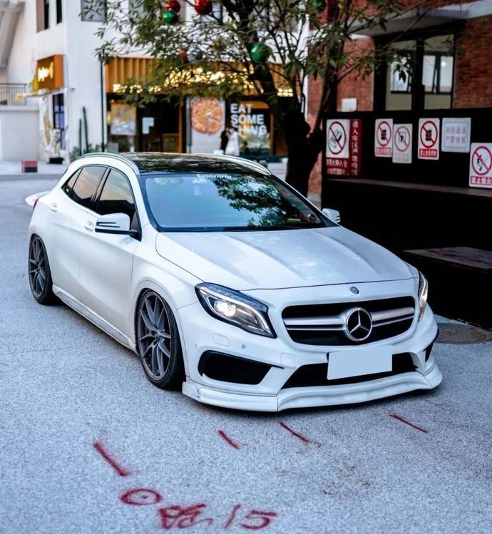 姿态党就要不务正业,奔驰gla低趴案例