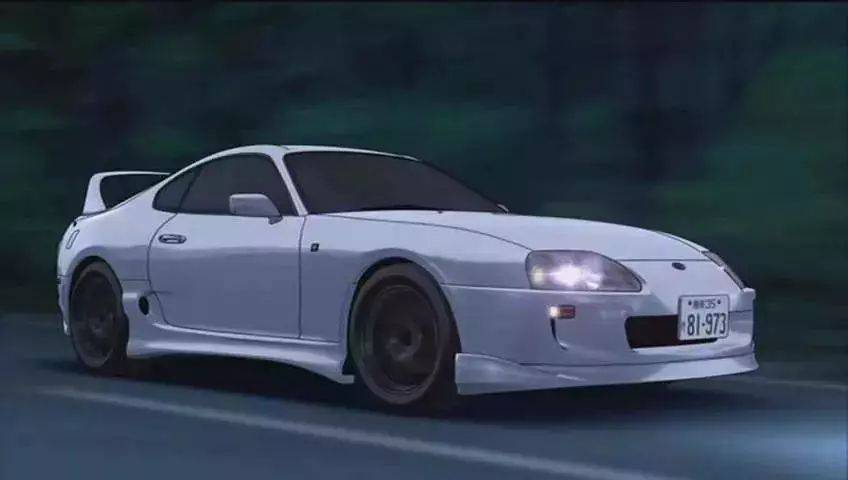 舊時光頭文字d中的綠葉車號稱牛魔王的supra