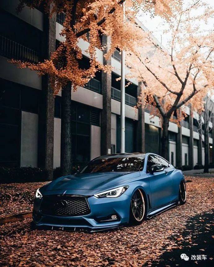 轻改后颜值爆棚的英菲尼迪q60帅哥车主还是一位汽车摄影师