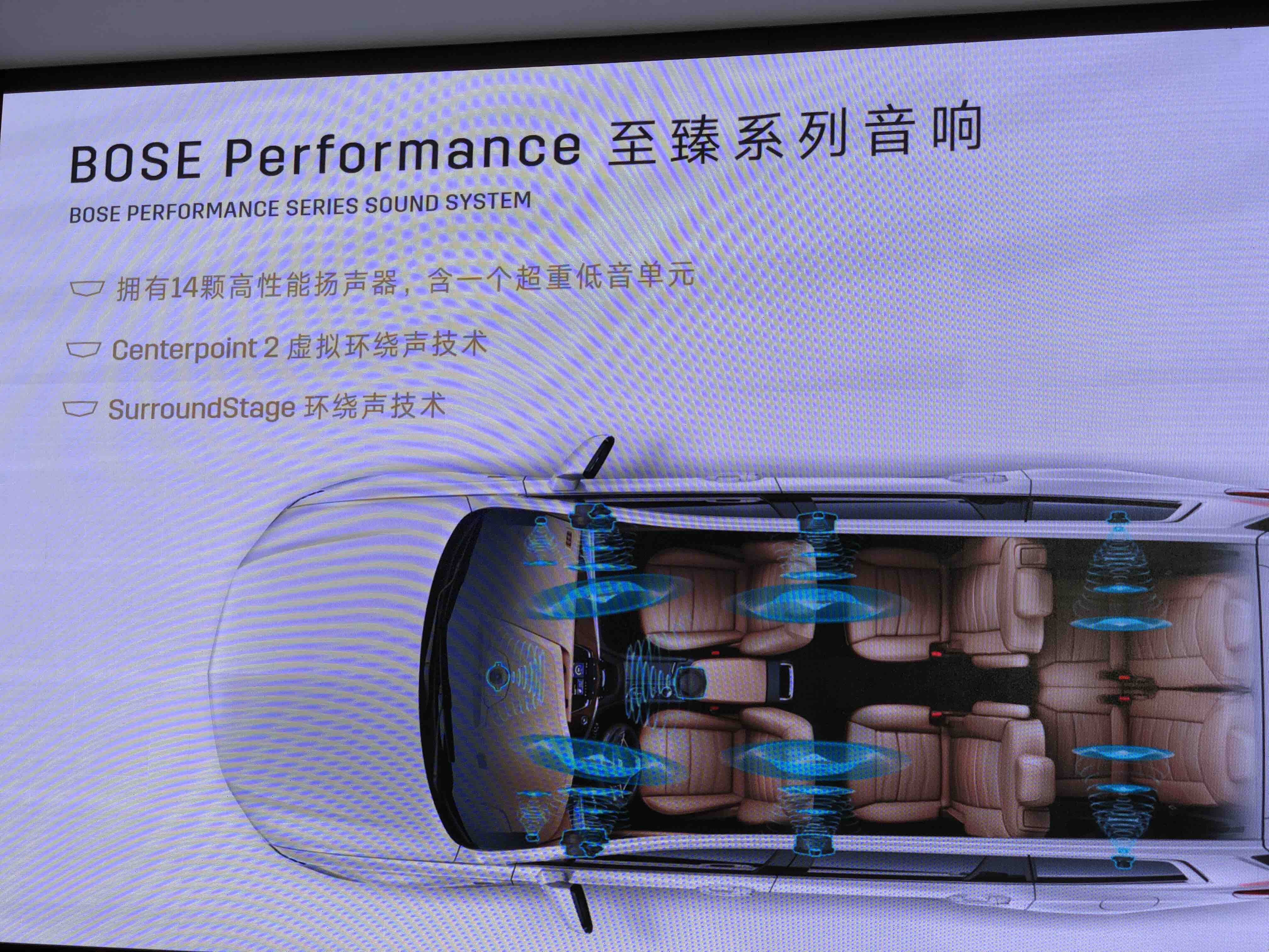 bose perfomance至臻系列音响配备14个扬声器,同时还配备anc主动降噪